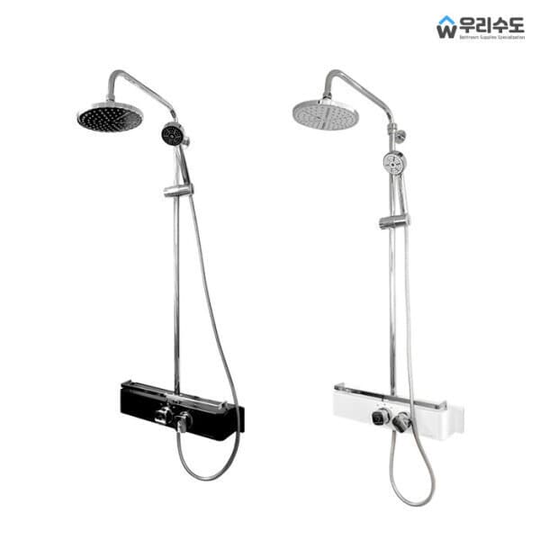 우리수도 우리수도 국산 선반형 해바라기 851 샤워기 수도꼭지 블랙 화이트 - 최저가 79,000원