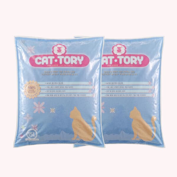 바른생활펫 캣토리 고양이 모래 무향 15L 2개 벤토나이트 - 최저가 18,500원