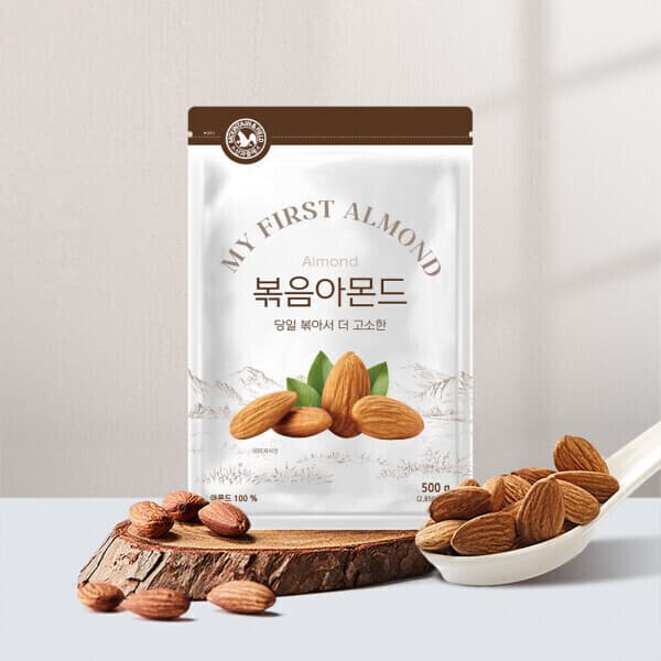 (주)산과들에 견과류 당일볶음아몬드500gx2봉