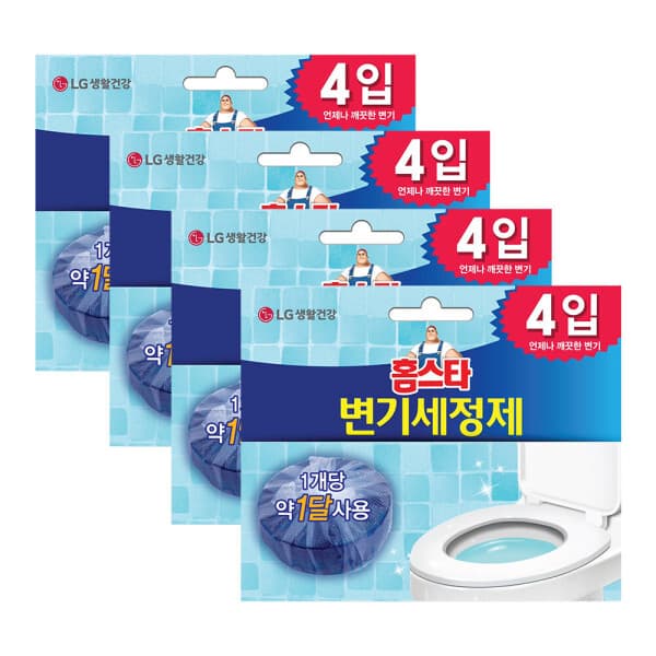 LG생활건강-스타배송 홈스타 변기 세정제 40g 4개 x 4개 - 최저가 19,800원