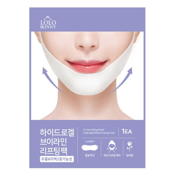 로로스키니본사 하이드로겔 턱 V 브이라인 리프팅 라인 팩 10매