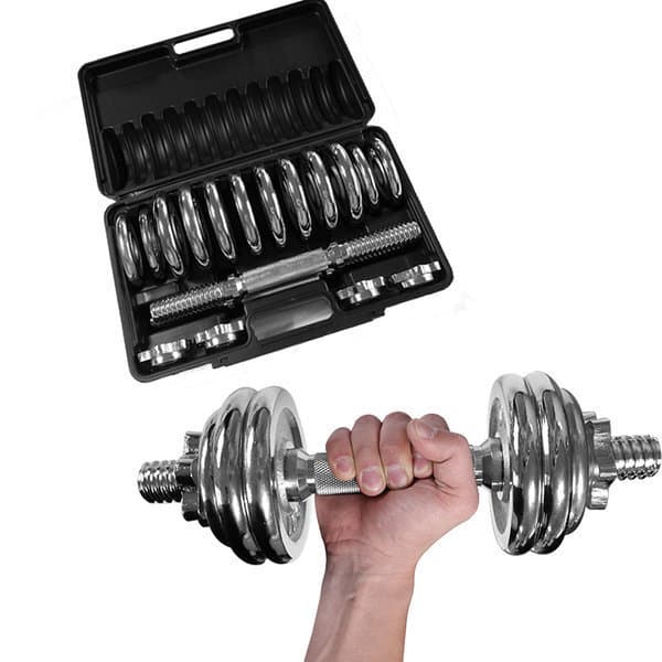 동화스포츠 크롬도금 조립아령 15kg세트 MD-2701 무게조절 아령 - 최저가 59,000원