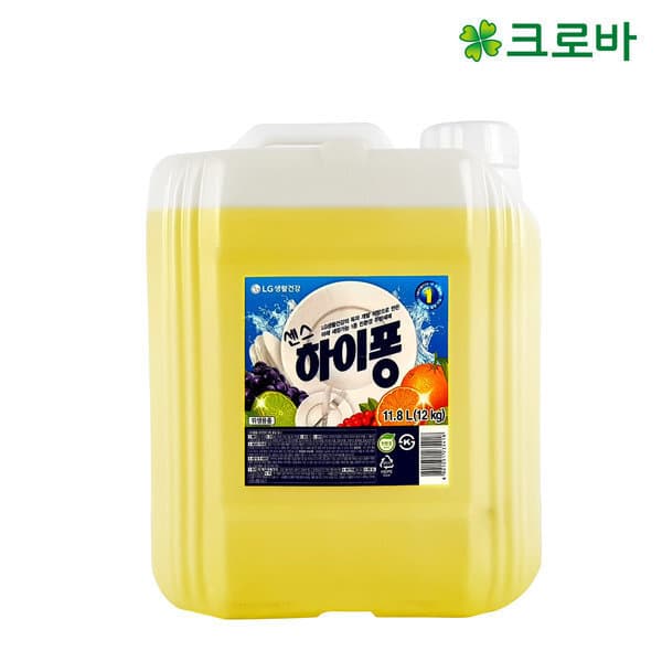 크로바세제나라 크로바 LG생활건강 하이퐁 13L 주방세제
