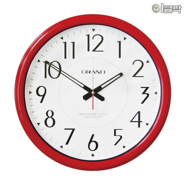 이클락 GR332/GR342 화이트/레드 방수시계 - 최저가 37,800원