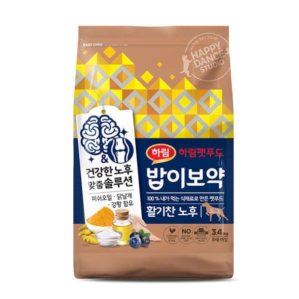 하림펫푸드 밥이보약 DOG 활기찬노후 3.4kg - 최저가 42,800원