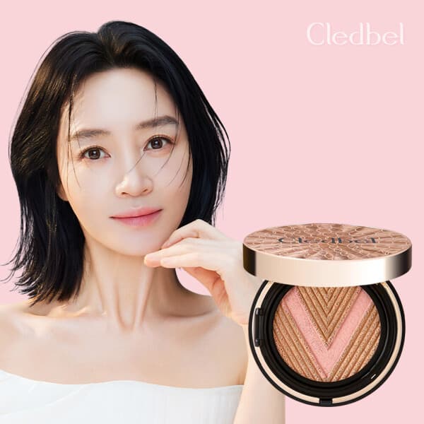 베로베코스메틱 끌레드벨 글로우파워리프트V쿠션 골드 21호