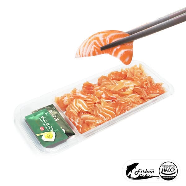 피쉬앤 피쉬앤 막썰어 바로먹는 연어회 250g - 최저가 10,000원