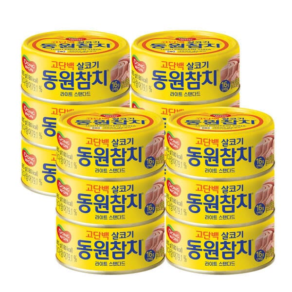 동원공식스토어 라이트스탠다드 참치 85g x 12캔 - 최저가 24,550원
