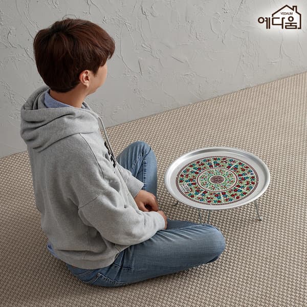 제네스몰 옛날 레트로 스텐 양은 밥상 R425