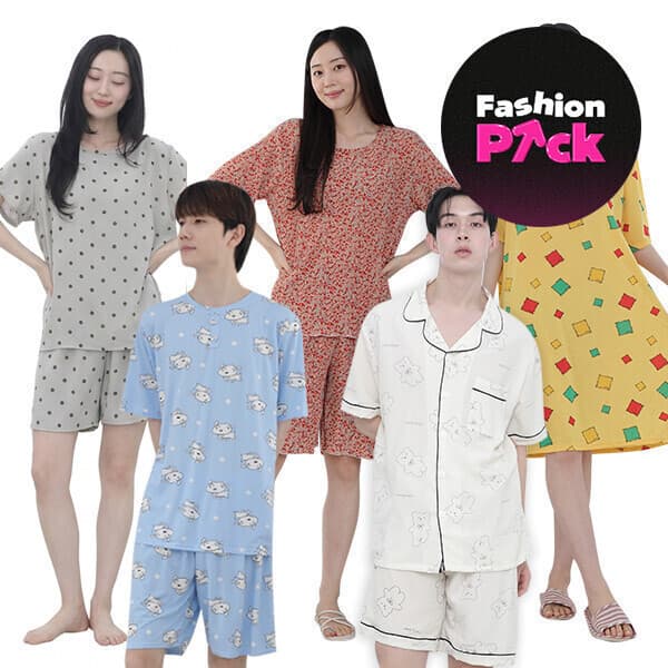 셔츠민 셔츠민 여름잠옷 반팔 냉감홈웨어 남녀공용 빅사이즈 인견 - 최저가 5,900원