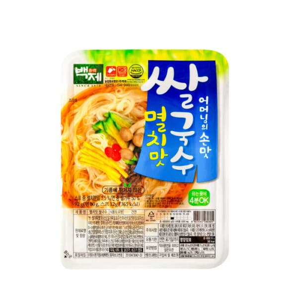 다온미니샵 백제쌀국수 멸치맛 92g x 30개