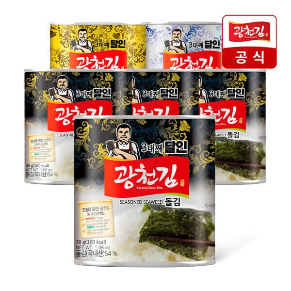 광천김공식판매처 광천김 캔김 30g x 4캔 골라담기