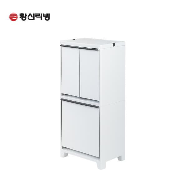 창신리빙 프랑코 스탠드 분리수거함 트윈형 2단 40L - 최저가 59,000원