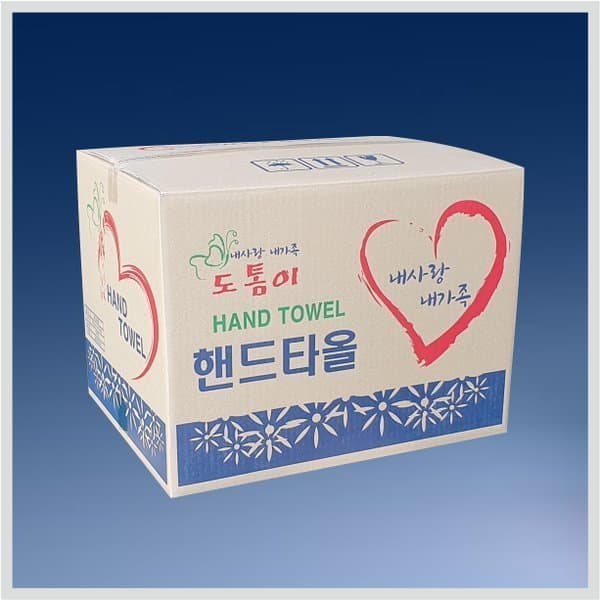 나래제지 마운틴 핸드타올 5000매 100%무형광 100%천연펄프