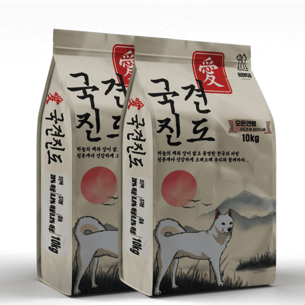사료영양학교실 국견진도 강아지사료 10kg+10kg 대용량 개사료 진도개사료 대형견 - 최저가 41,800원