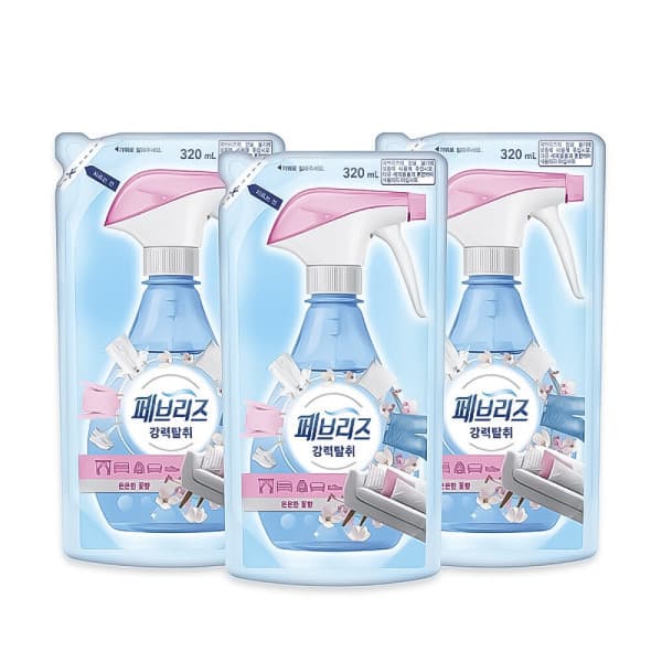 피앤지-스타배송 페브리즈 섬유탈취제 강력탈취 은은한 꽃향 리필 320ml 3개 - 최저가 17,900원