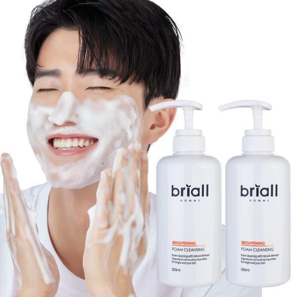 브리올옴므 브리올옴므 브라이트닝 폼클렌징 500ml 2개