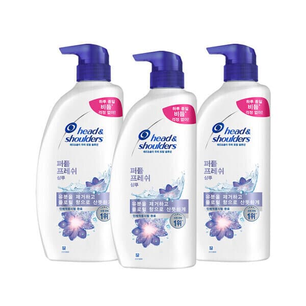 피앤지샵 헤드앤숄더 퍼퓸프레쉬 샴푸 800ml 3개