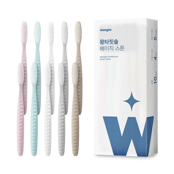 왕타 백선생 왕타칫솔 베이직 스톤 10P - 최저가 12,800원