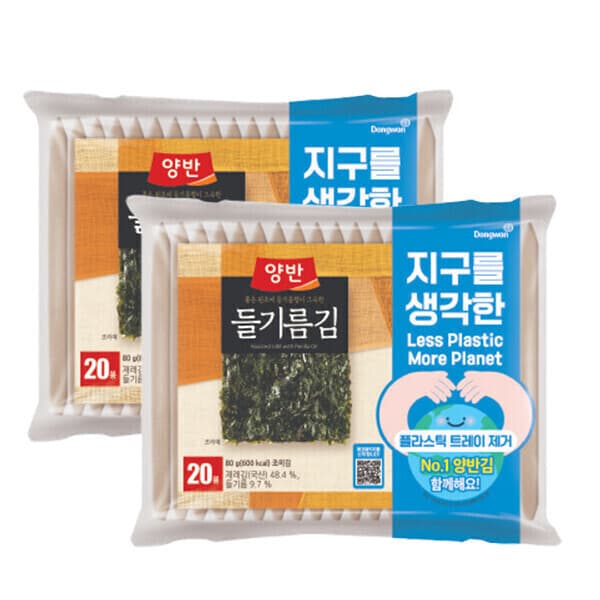 동원에프앤비스타배송 들기름김식탁 20P(8매) 에코패키지 2세트 - 최저가 13,900원