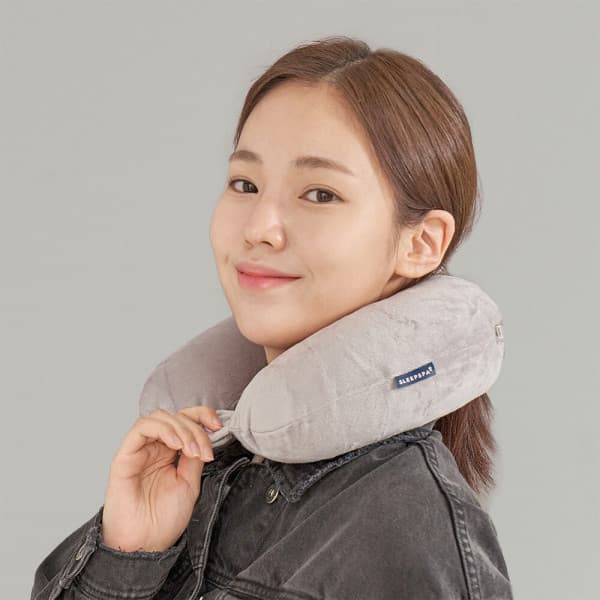 (주)슬립스파 라텍스 목베개 기내용 여행용 자동차 목쿠션