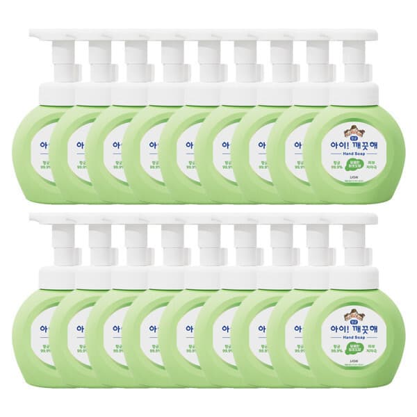 라이온코리아 아이깨끗해 핸드워시 청포도향 250ml 18개