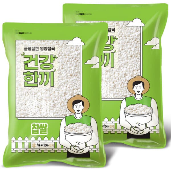 한끼농산잡곡 국산 찹쌀 10kg 2025년산 햅쌀