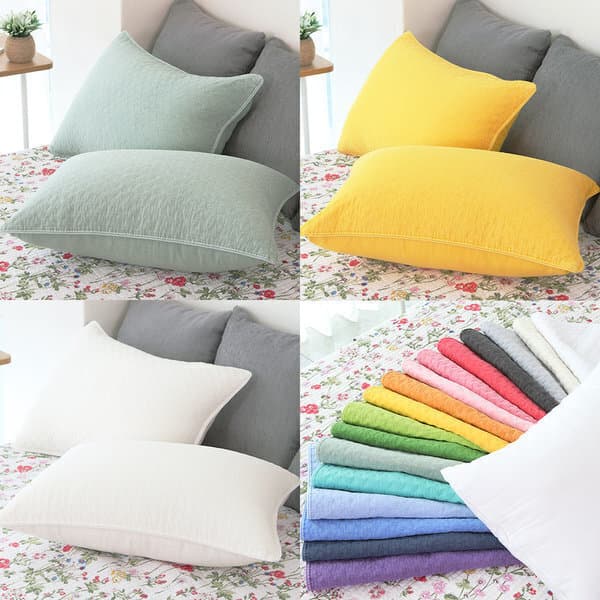 어바웃더홈 구름 베개 커버 순면 피그먼트 누빔 40x60 30x50 50x70 - 최저가 6,500원