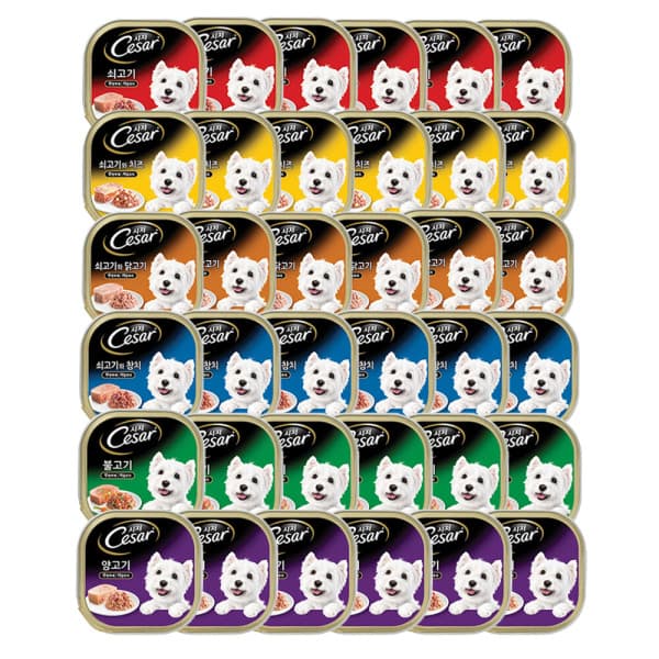 마즈코리아-스타배송 시저 트레이 버라이어티팩 100g X12팩 X3개 - 최저가 61,500원