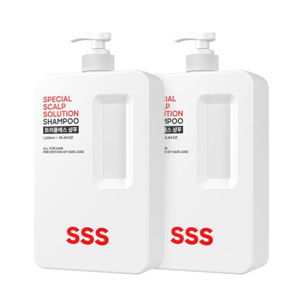 나실패밀리 트리플에스 SSS 대용량 탈모완화샴푸 1350ml 비오틴 두피케어 약산성