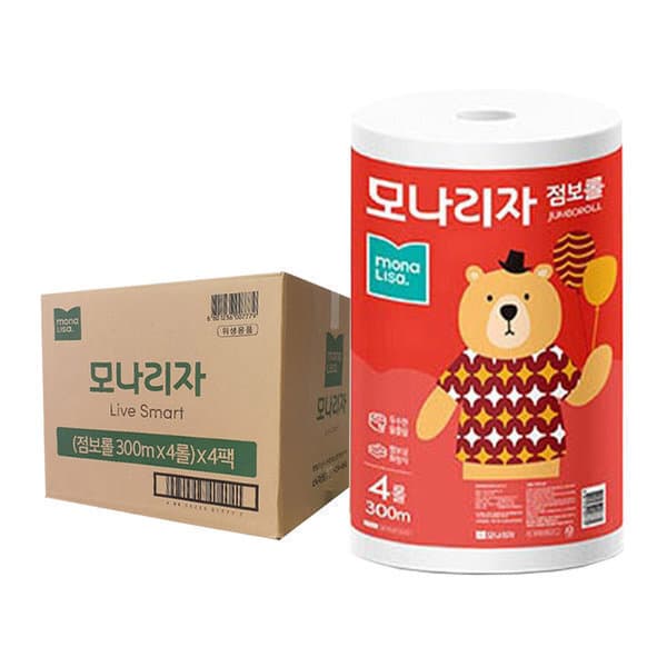 태아물산 녹스 점보롤 화장지 300M 16롤