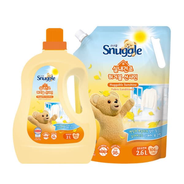 유니레버 스너글 초고농축 섬유유연제 실내건조 2L + 2.6L - 최저가 23,900원