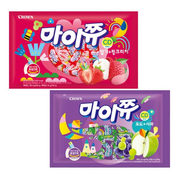크라운제과-스타배송 크라운 마이쮸 720g 2개