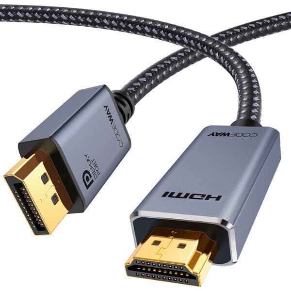 티이스마트 DP to HDMI 1.4 케이블 4K 30Hz (1m/1.5m/2m/3m/5m)