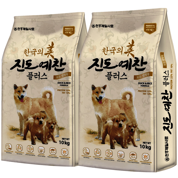 갤러리펫 천하제일 진도예찬 플러스 20kg(10kgx2개) 애견사료