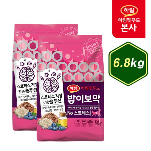 하림펫푸드 밥이보약 CAT No스트레스 6.8kg