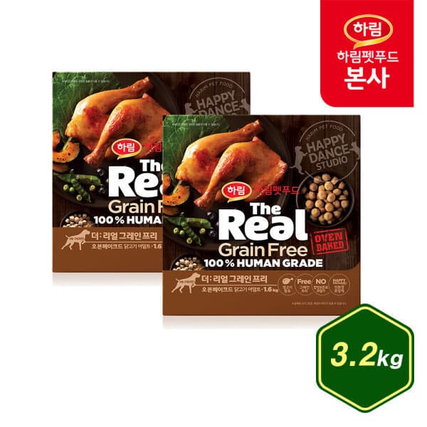하림펫푸드 하림펫푸드 더리얼 그레인프리 오븐베이크드 닭고기 어덜트 3.2kg - 최저가 70,000원