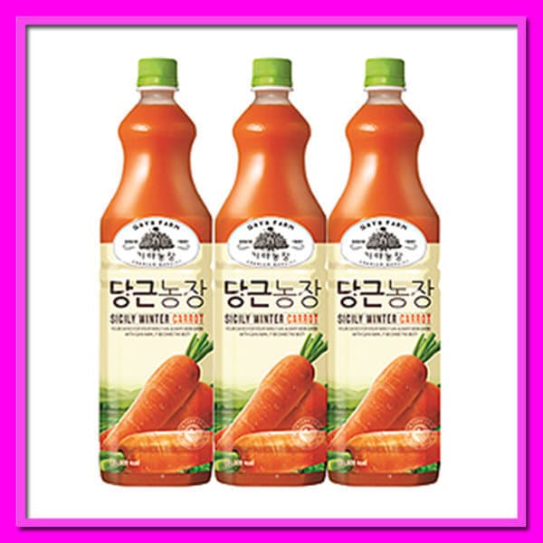 유니나글로벌컴퍼니 가야 당근농장 1.5L 6펫 주스