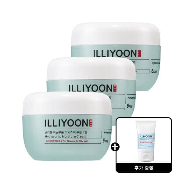 아모레퍼시픽바디헤어 일리윤 히알루론 모이스춰 수분크림 100ml 3개