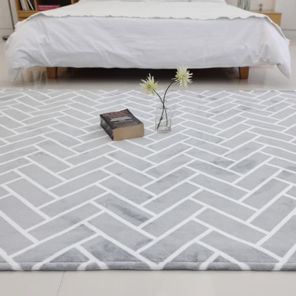 데코인샵 데코인 극세사 헤링본카페트 거실러그 200X150cm - 최저가 30,030원