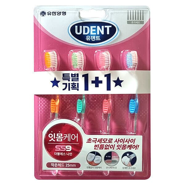해피_드림 유한덴탈케어 SS9 초극세모 칫솔 8입 - 최저가 10,900원