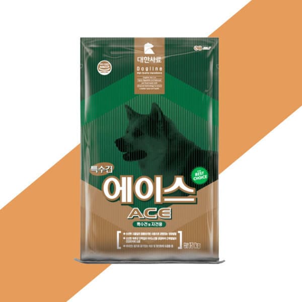 통큰개밥 대한사료 특수견 에이스 15kg