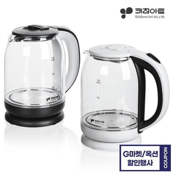 친구사이스마트 무선 전기포트 글라스 1.8L KAH-GP1500