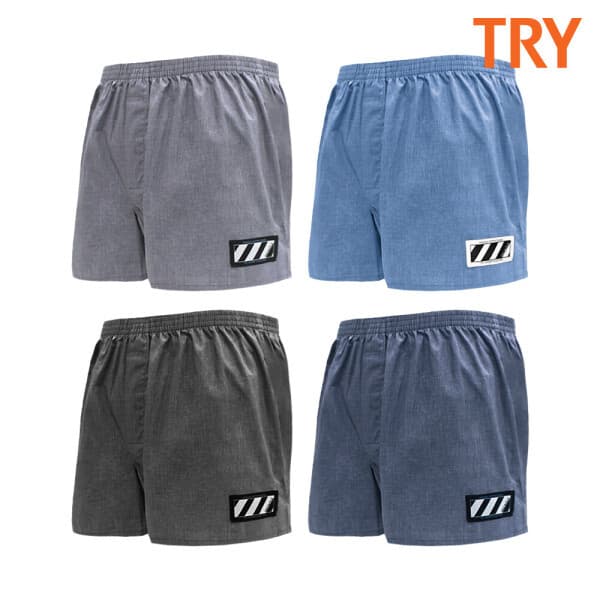 베스트언더웨어 TRY 남자 부드러운 링클프리 트렁크팬티 4종세트 - 최저가 24,500원