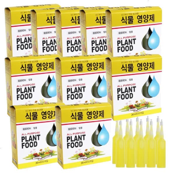 KR리빙 ISO 9001인증 식물영양제 앰플 36ml x 100개