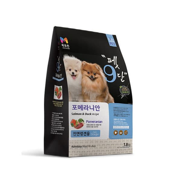 빈이펫 목우촌 펫9단 포메라니안 사료 1.8kg 반습식