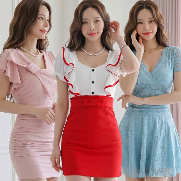 미나비♥ 홀복 미니원피스 빅사이즈