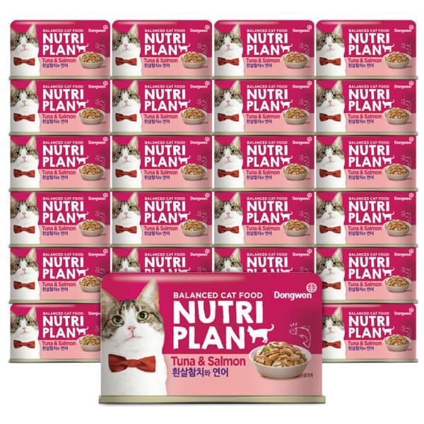 펫츠파파 뉴트리플랜 참치와 연어 160g x24개 - 최저가 25,000원