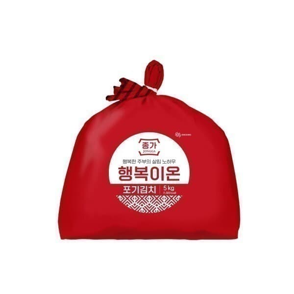 종가공식스토어 행복이온 포기김치 5kg