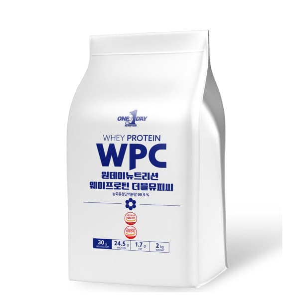 원데이1 단백질 보충제 유청 분말 WPC 2kg